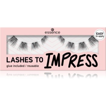 essence LASHES TO IMPRESS gene false cu lipici - imagine 2